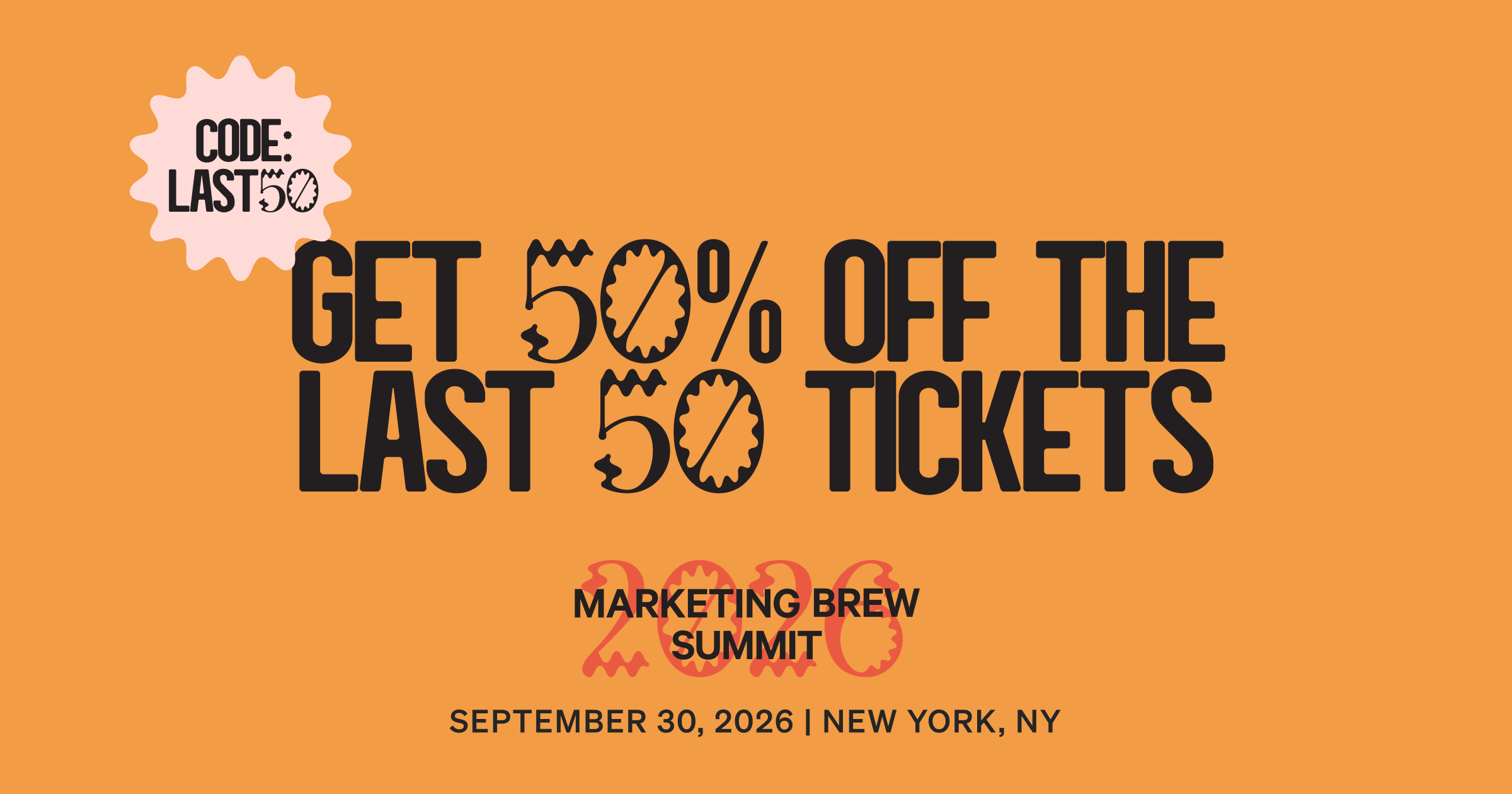 Last chance for early bird