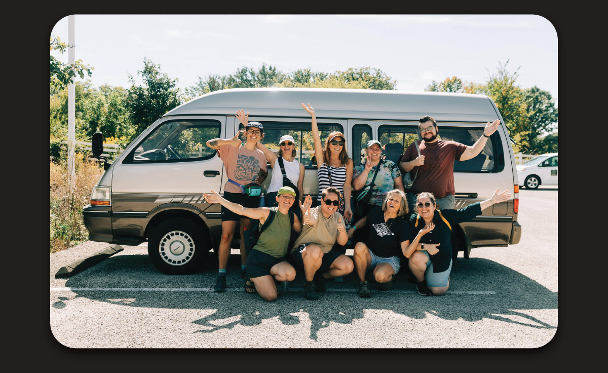 A van built for sharing.