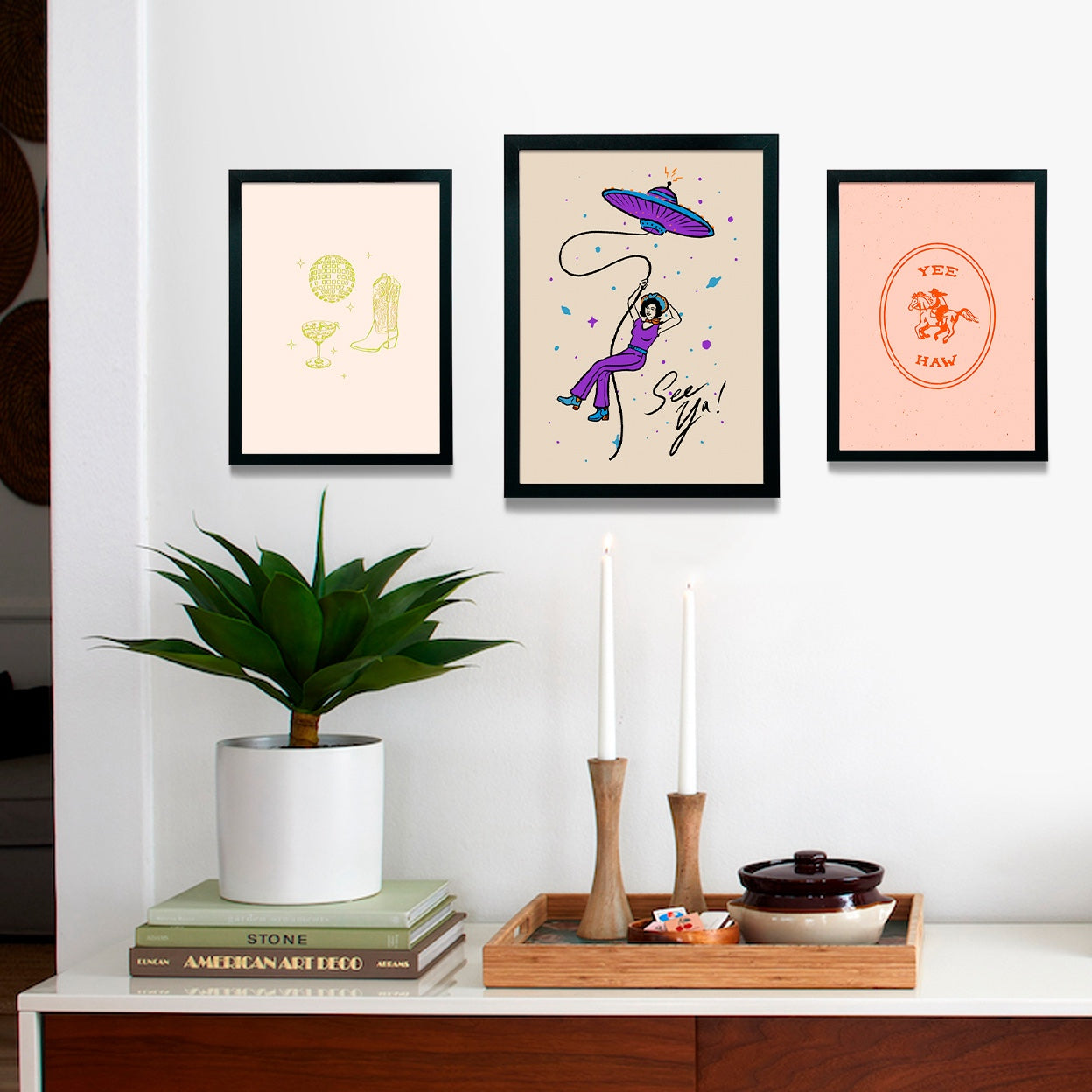 Image of Western Set Framed Poster