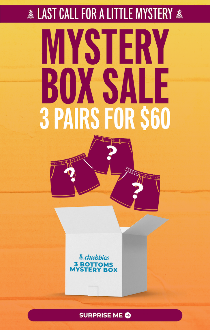 MYSTERY BOX SALE: 3 Pairs for $60!