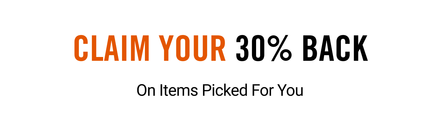 Get 30% Back on Your Cart