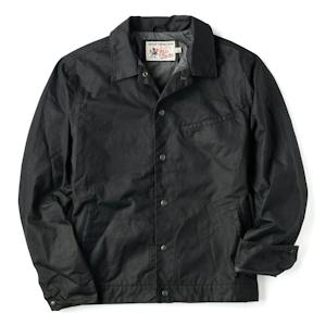 Embroidered Western Waxed Snap Jacket