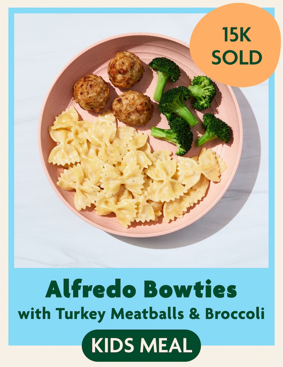 Alfredo Bowties Kids Meal