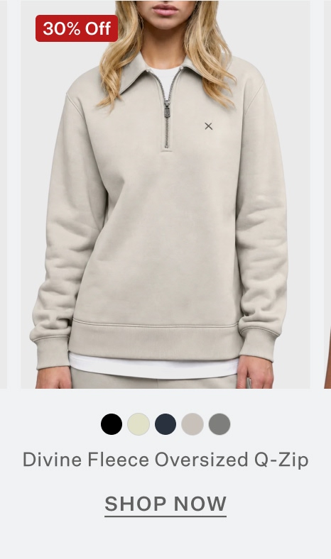 Divine Fleece Oversized Q-Zip