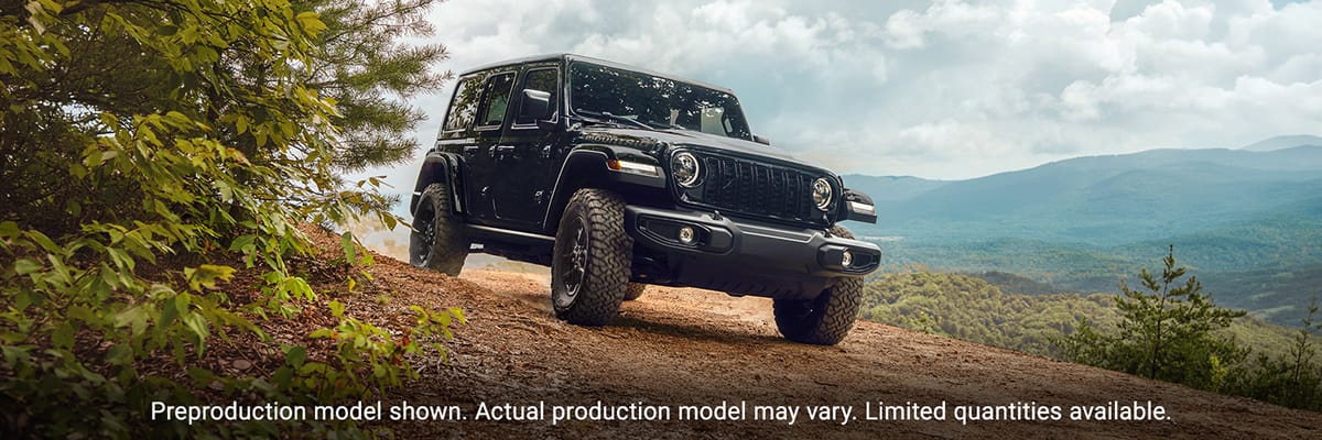 Preproduction model shown. Actual production model may vary. Limited quantities available.