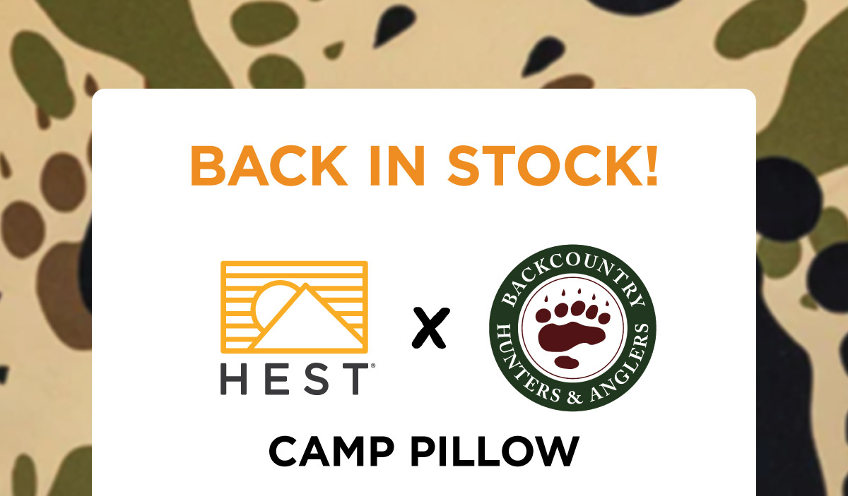 BACK IN STOCK! HEST x BHA Camp Pillow