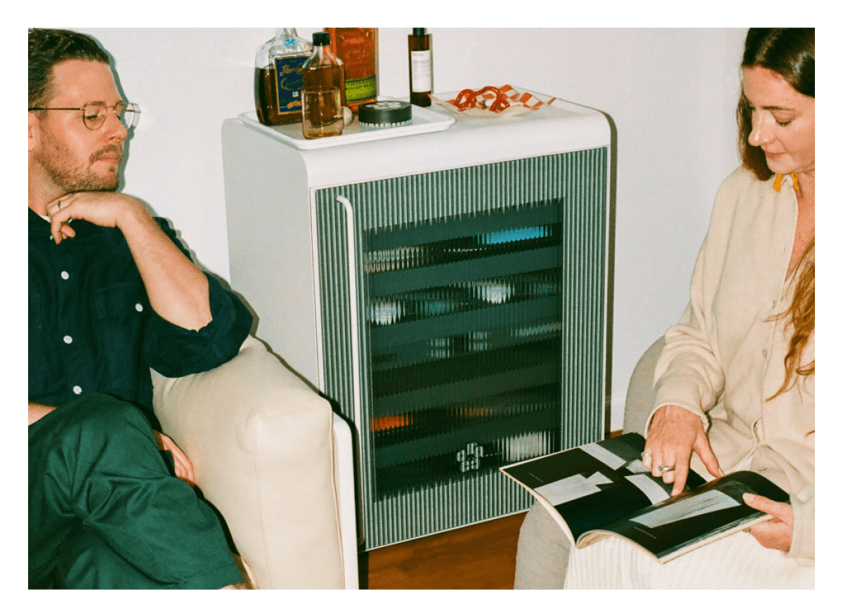A Rocco fridge brings drinks and people together.