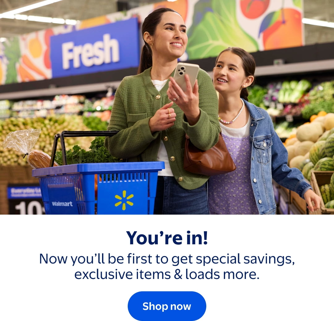 You're in! Now you'll be the first to get special savings, exclusive items, & loads more.