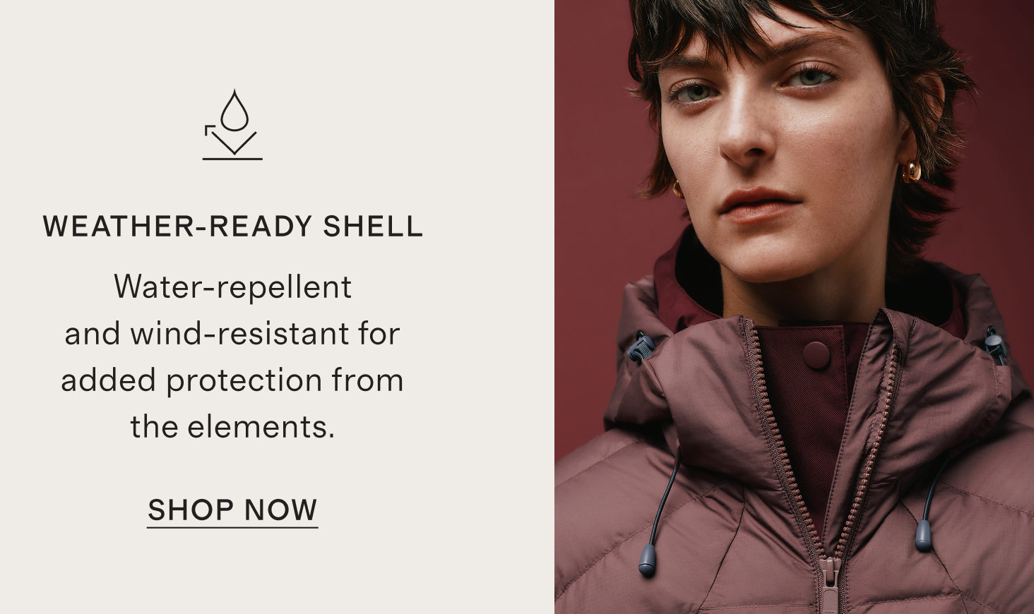 WEATHER-READY SHELL