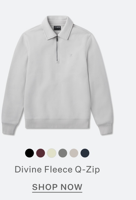 Divine Fleece Q-Zip in Vapor