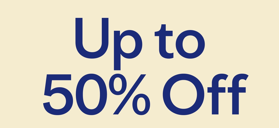 Up to 50% Off