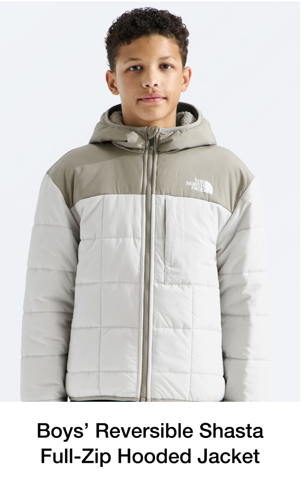 Boys&rsquo; Reversible Shasta Full-Zip Hooded Jacket