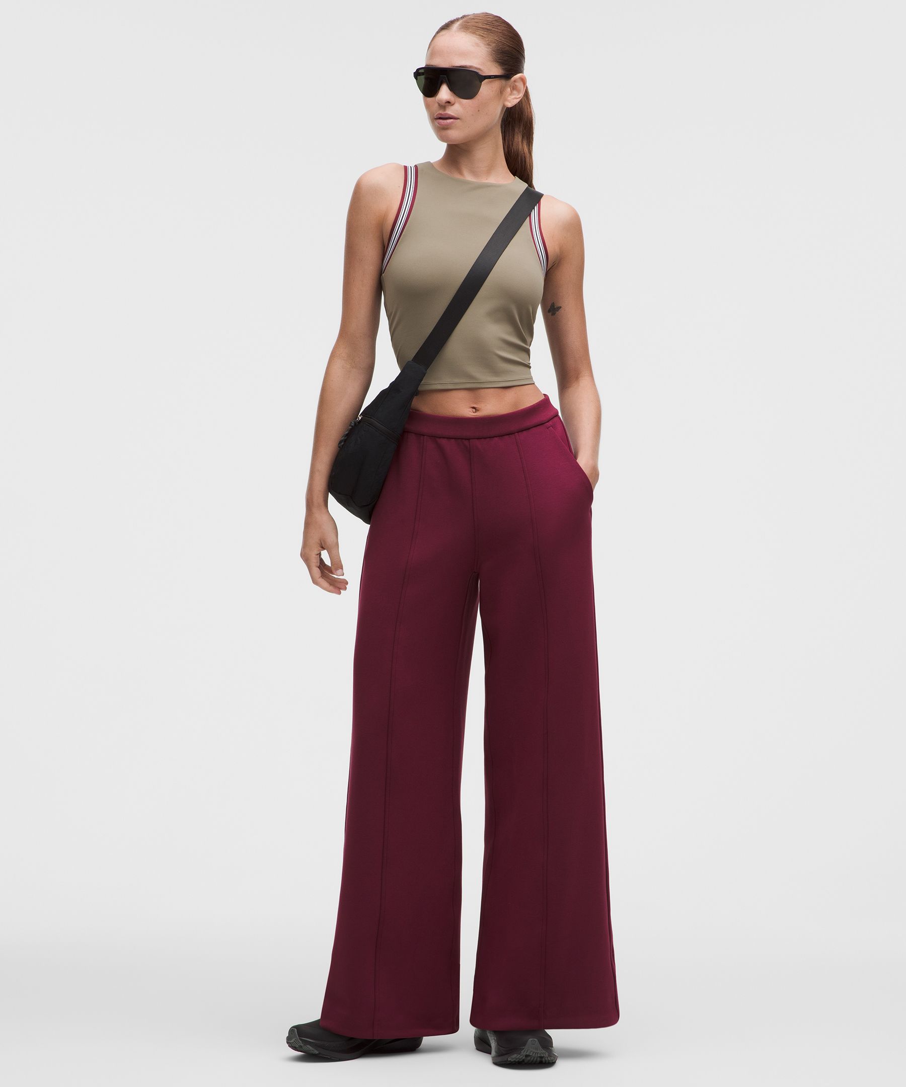 Smooth Spacer High-Rise Wide-Leg Pant *Regular