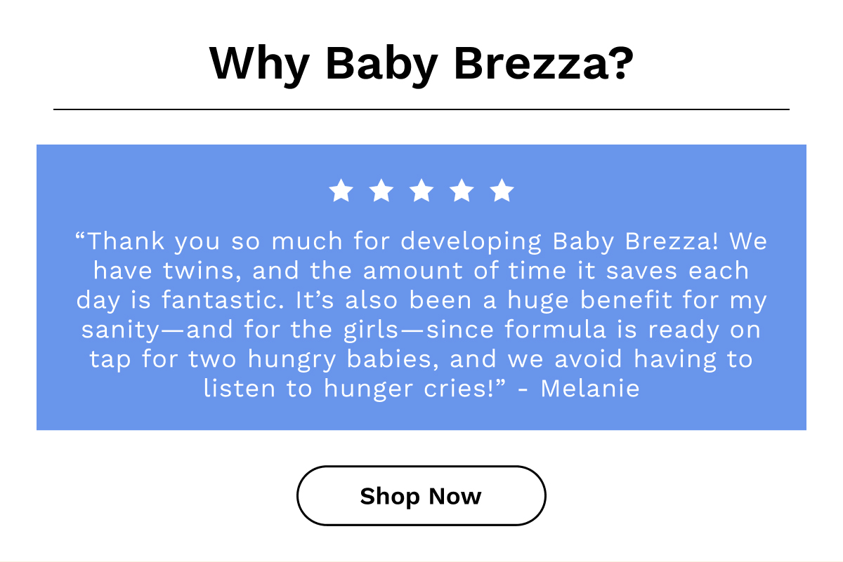 Why Baby Brezza? | Shop Now