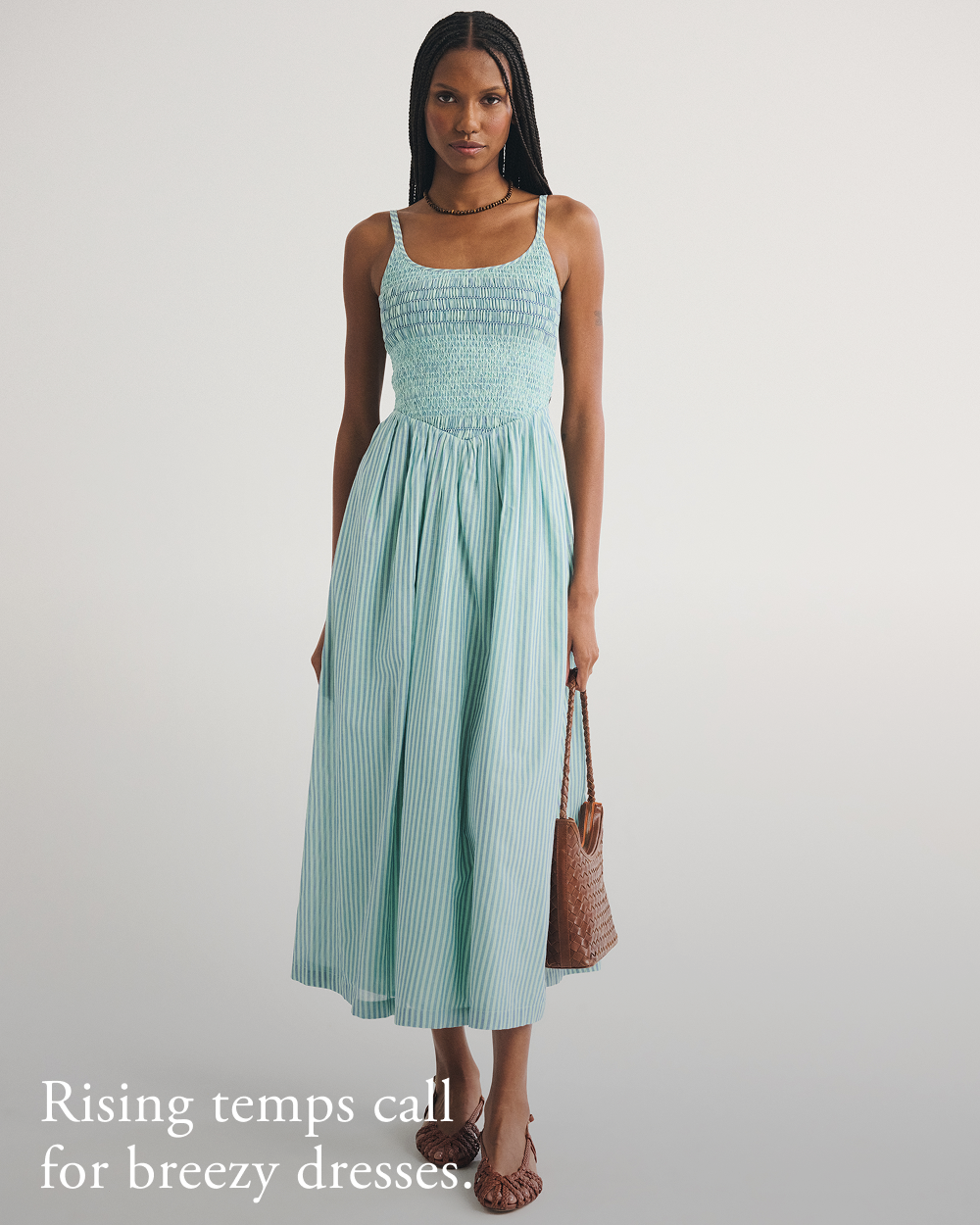 Rising temps call for breezy dresses.