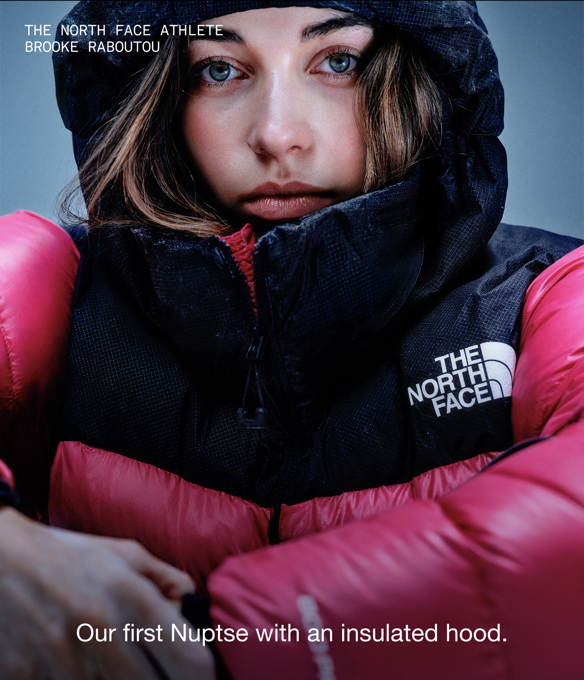 Our first Nuptse with an insulated hood. 