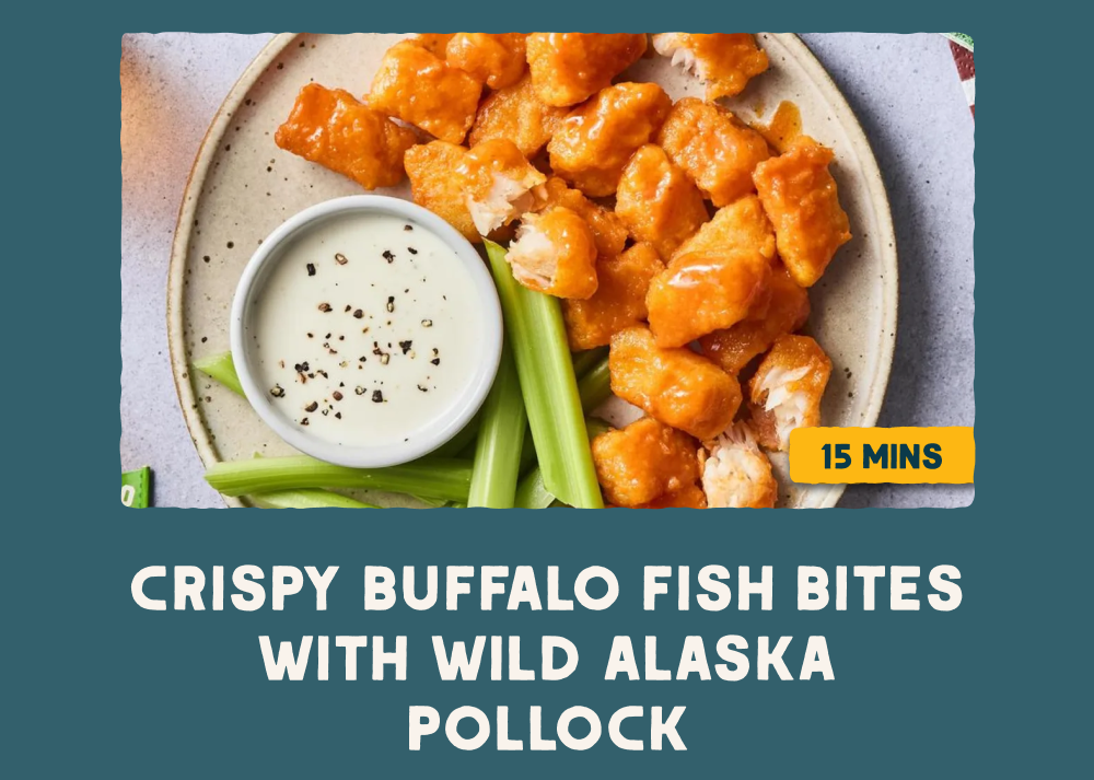 Crispy Buffalo Fish Bites with Wild Alaska Pollock
