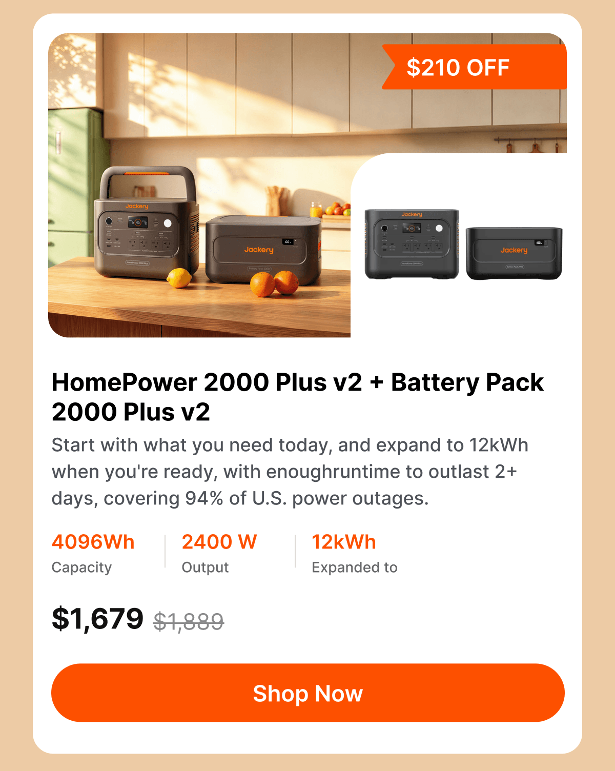 HomePower 2000 Plus v2 + Battery Pack 2000 Plus v2