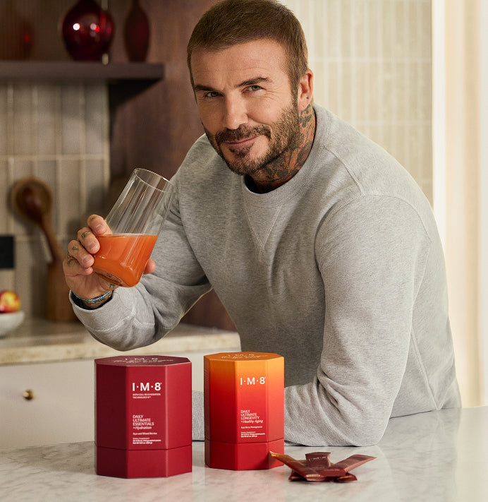 David Beckham with IM8