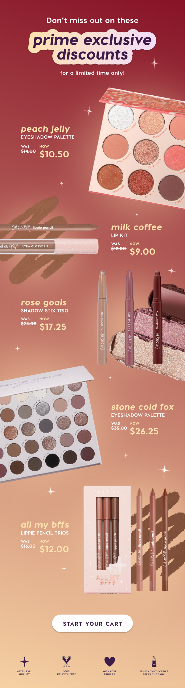 Don't miss out on these prime exclusive discounts for a limited  time only!
