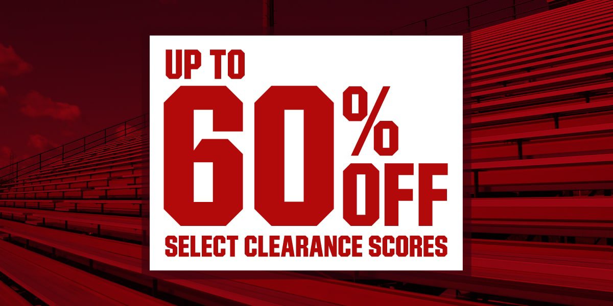 Up to 60% off select clearance scores.
