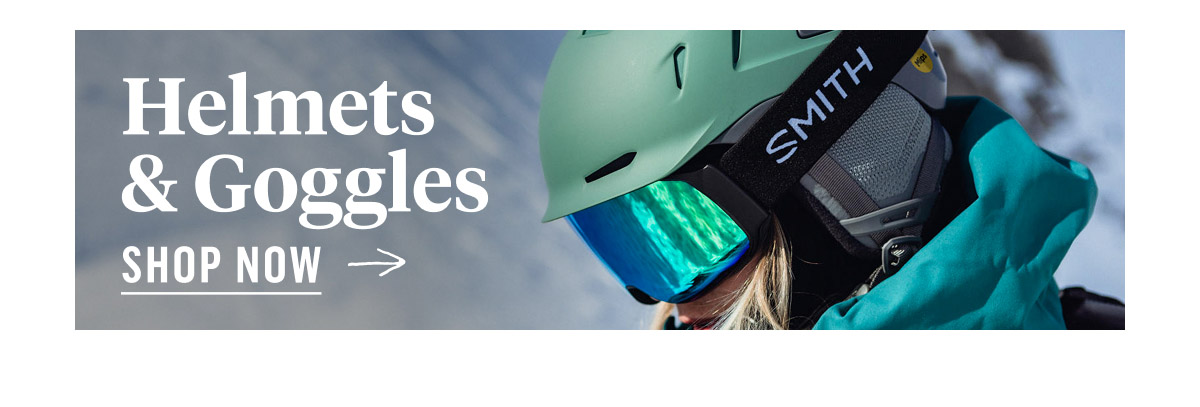Helmets & Goggles. Shop Now!