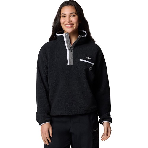Helvetia II Cropped 1/2-Snap Fleece Pullover - Women's