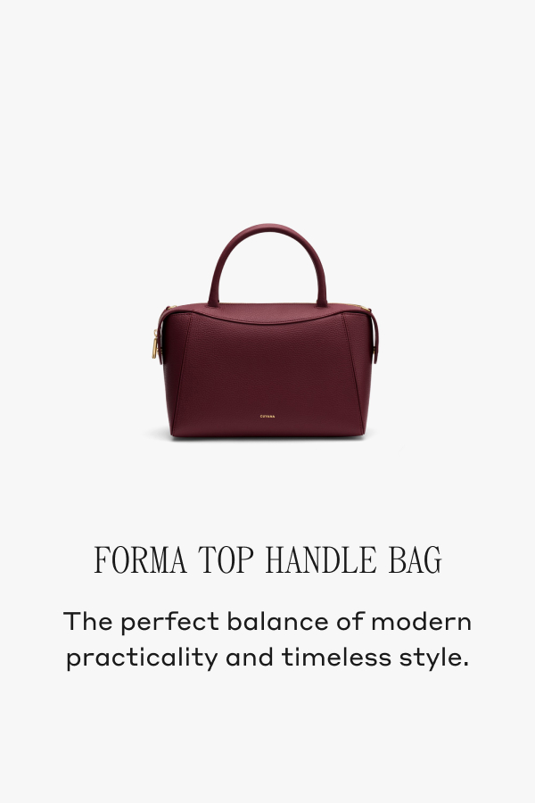 FORMA TOP HANDLE BAG The perfect balance of modern practicality and timeless style.
