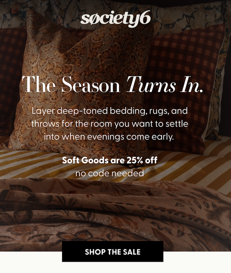 The Season Turns In Sale | 25% off bedding, blankets, pillows, and more | SHOP THE SALE