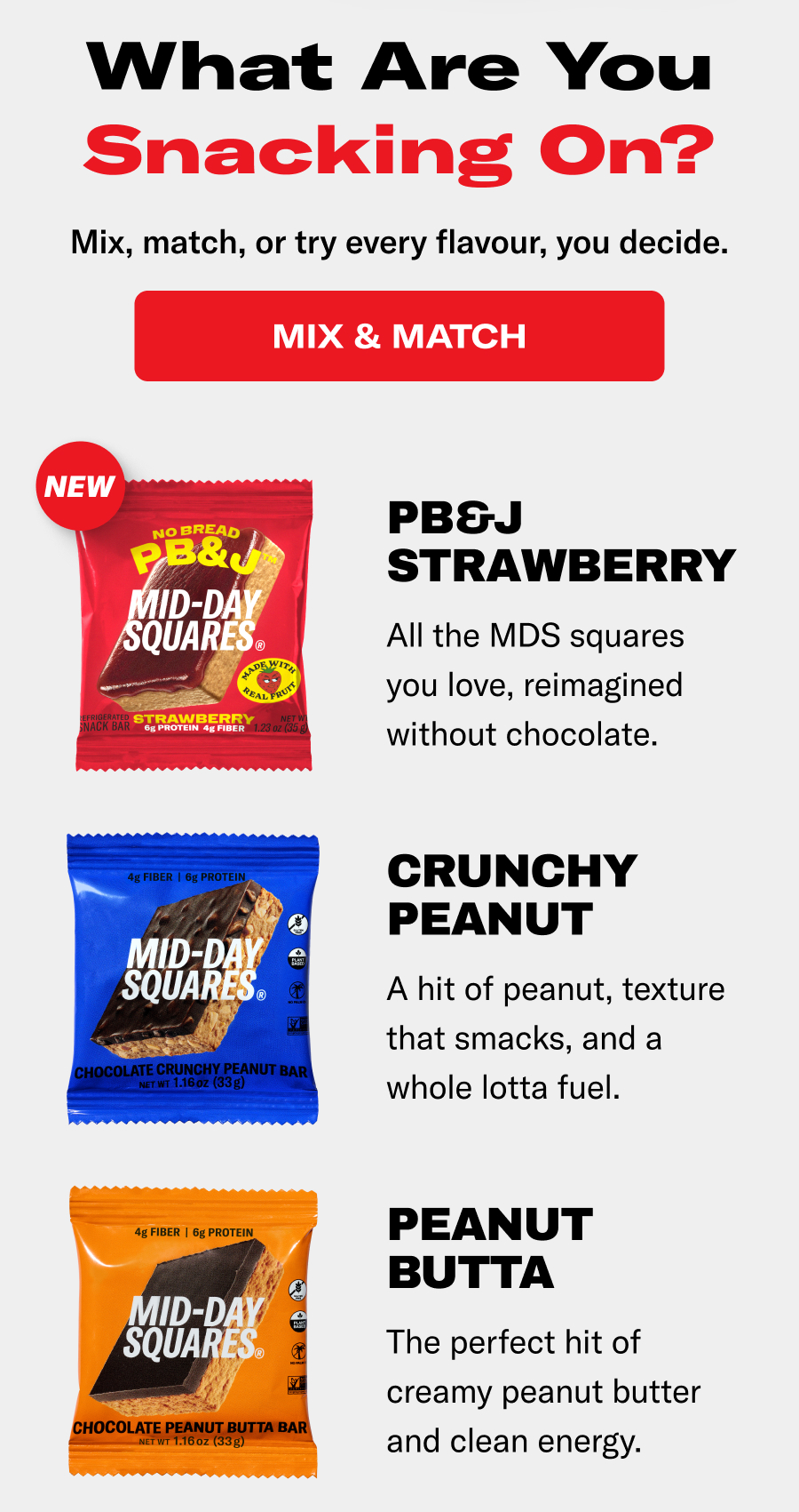 What are you snacking on?
