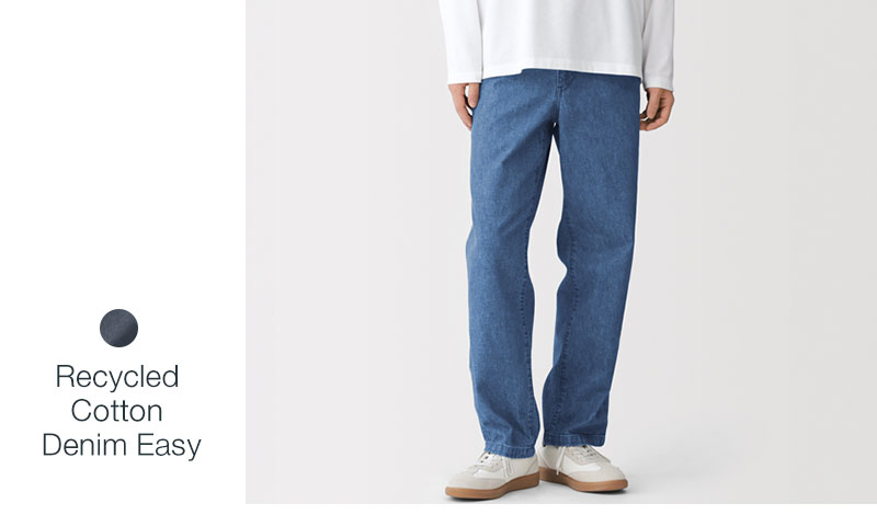 Shop Recycled Cotton Denim Easy Pants
