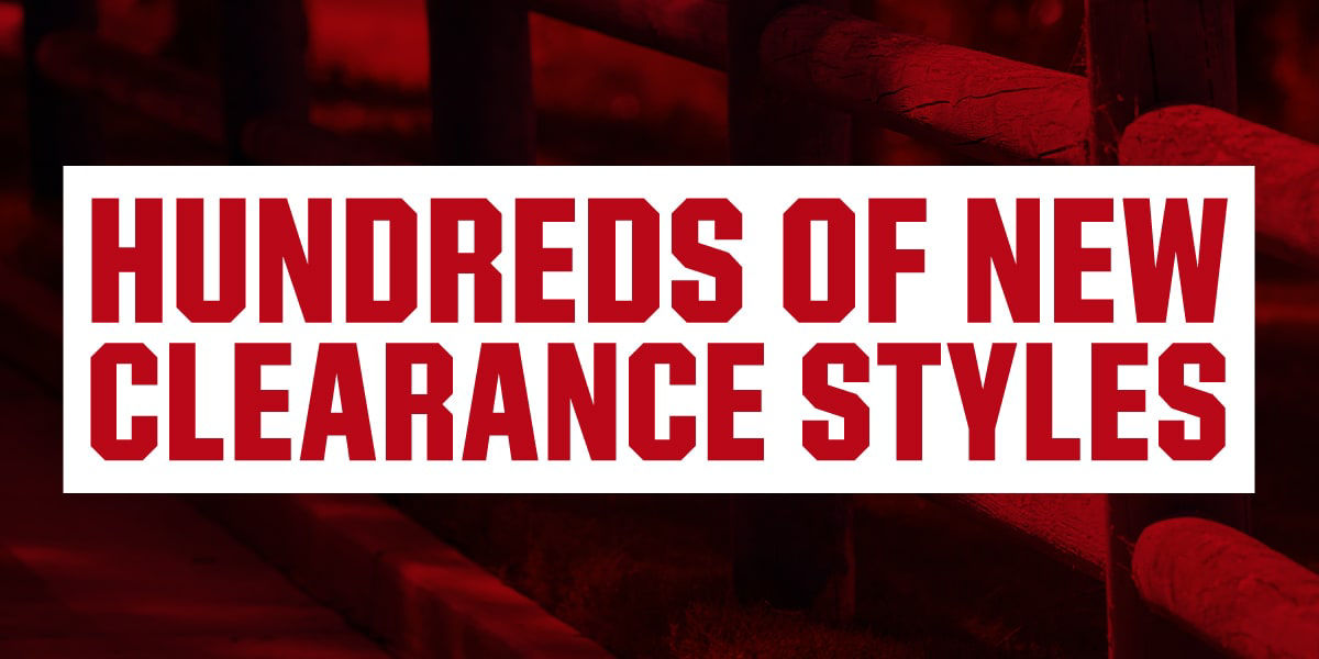 Hundreds of new clearance styles.