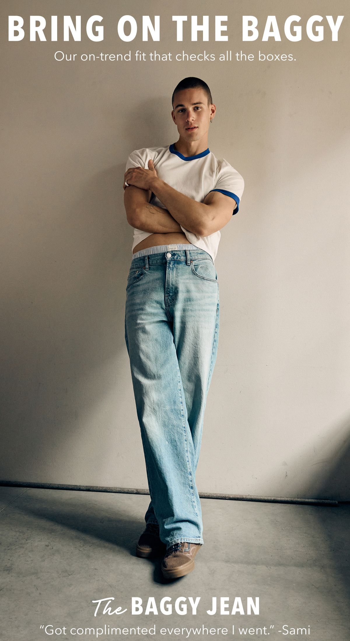 Bring on the Baggy | Our on-trend fit that checks all the boxes. | The Baggy Jean | 