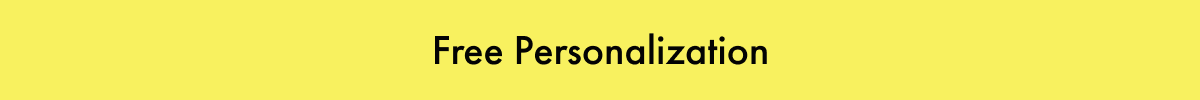 Free Personalization