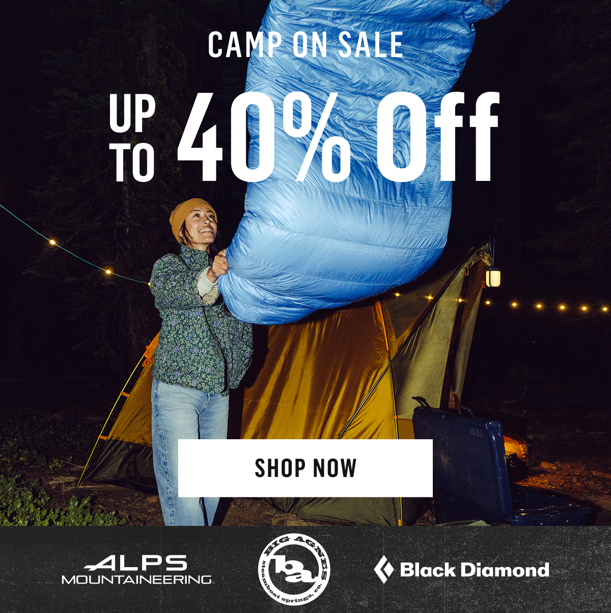 Camp on Sale | Up to 40% off | Shop Now