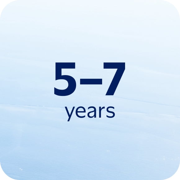 5&ndash;7 years