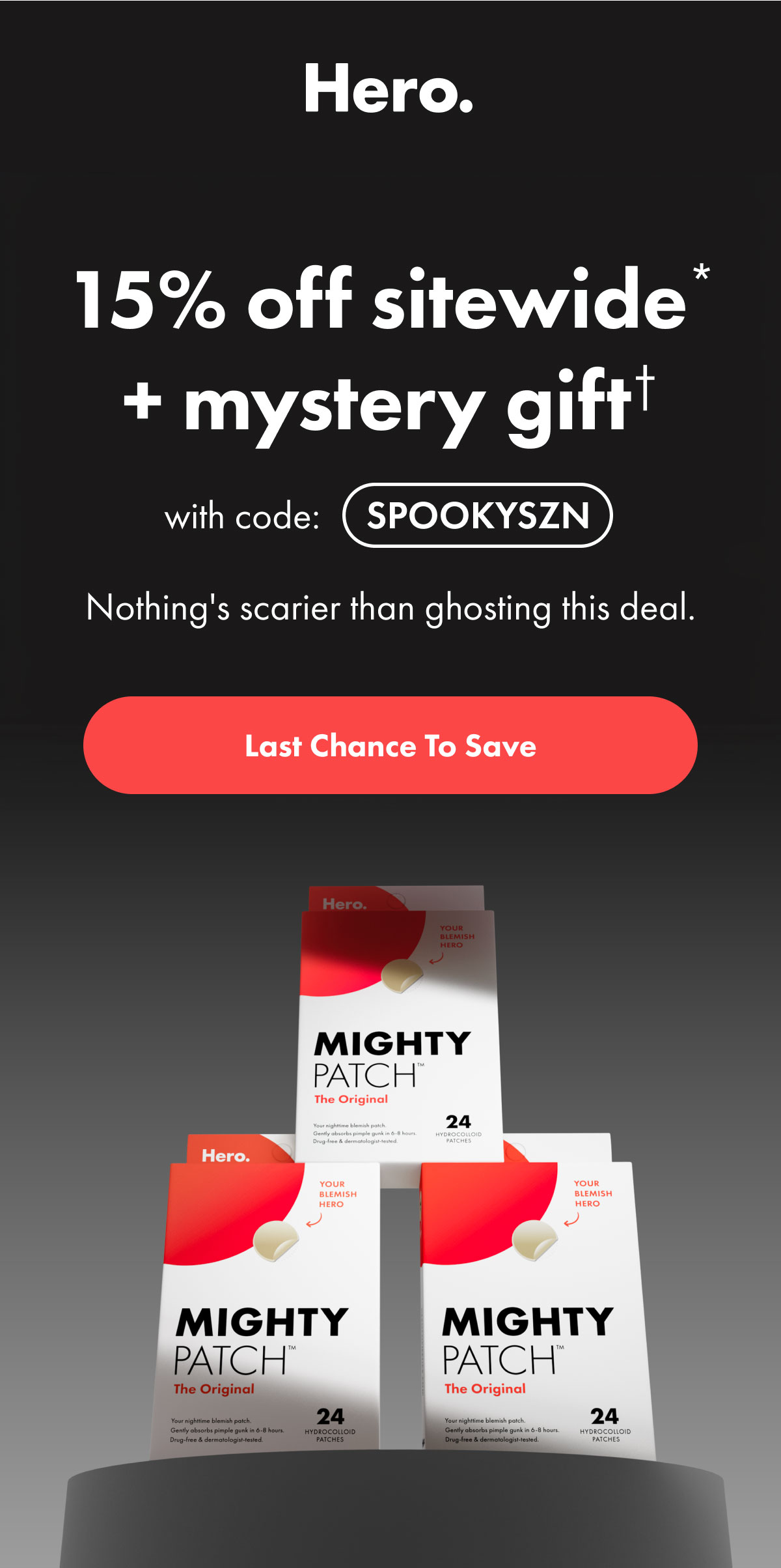 15% off sitewide + mystery gift with code: SPOOKYSZN