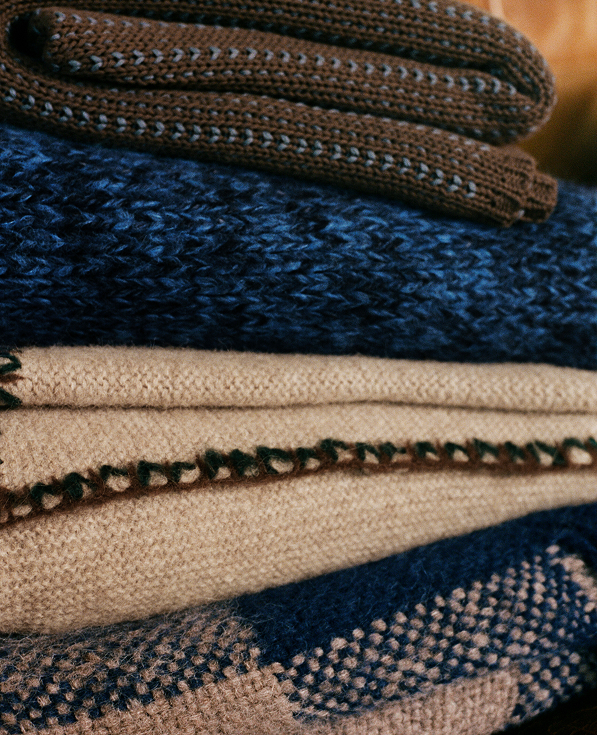 cloud cotton marled alpaca throws