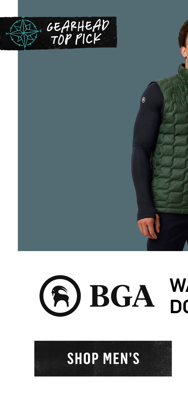 Gearhead Top Pick: BGA Waas LT Allied Down Vest. Shop Men's