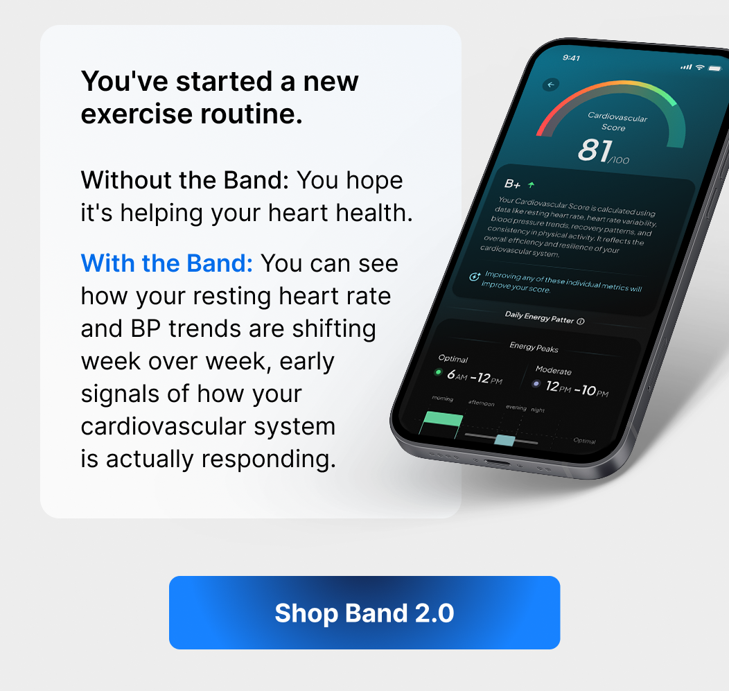 Hoping a new routine is working is not the same as seeing resting heart rate and blood pressure actually shift week over week.