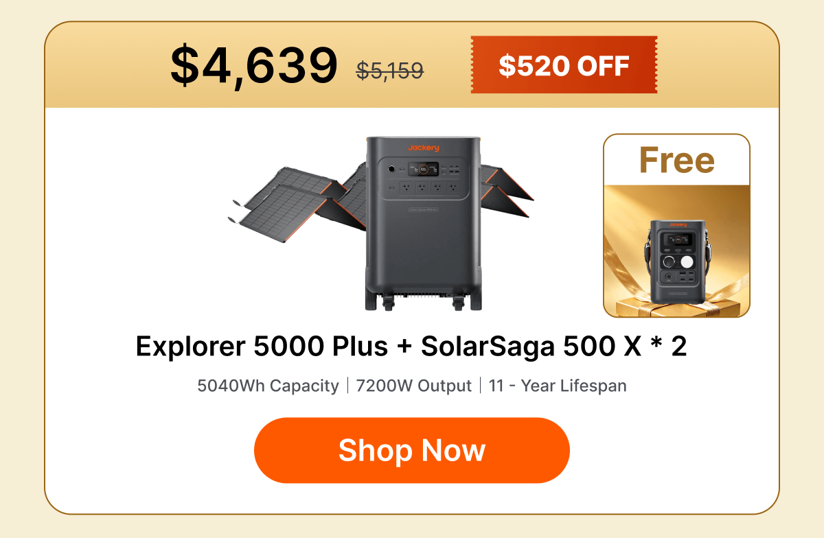 Explorer 5000 Plus + SolarSaga 500 X * 2