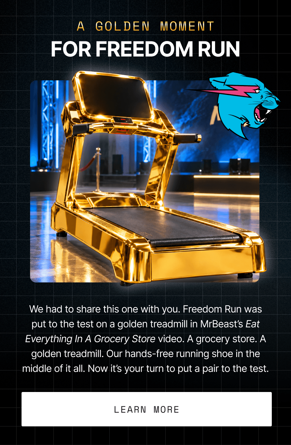 a golden moment for freedom run