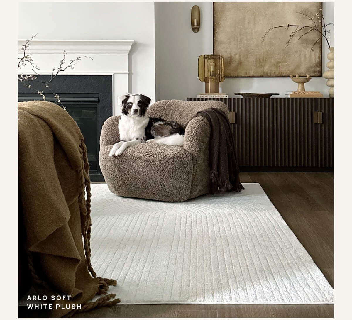 Arlo Soft White Plush | Shop Now