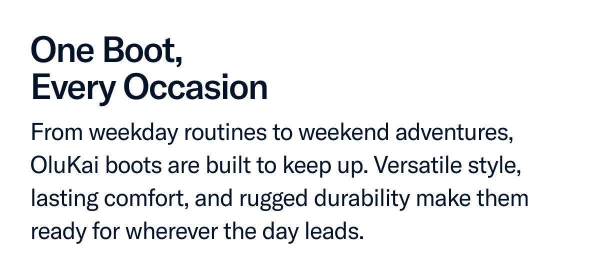 From weeday routines to weekend adventures...