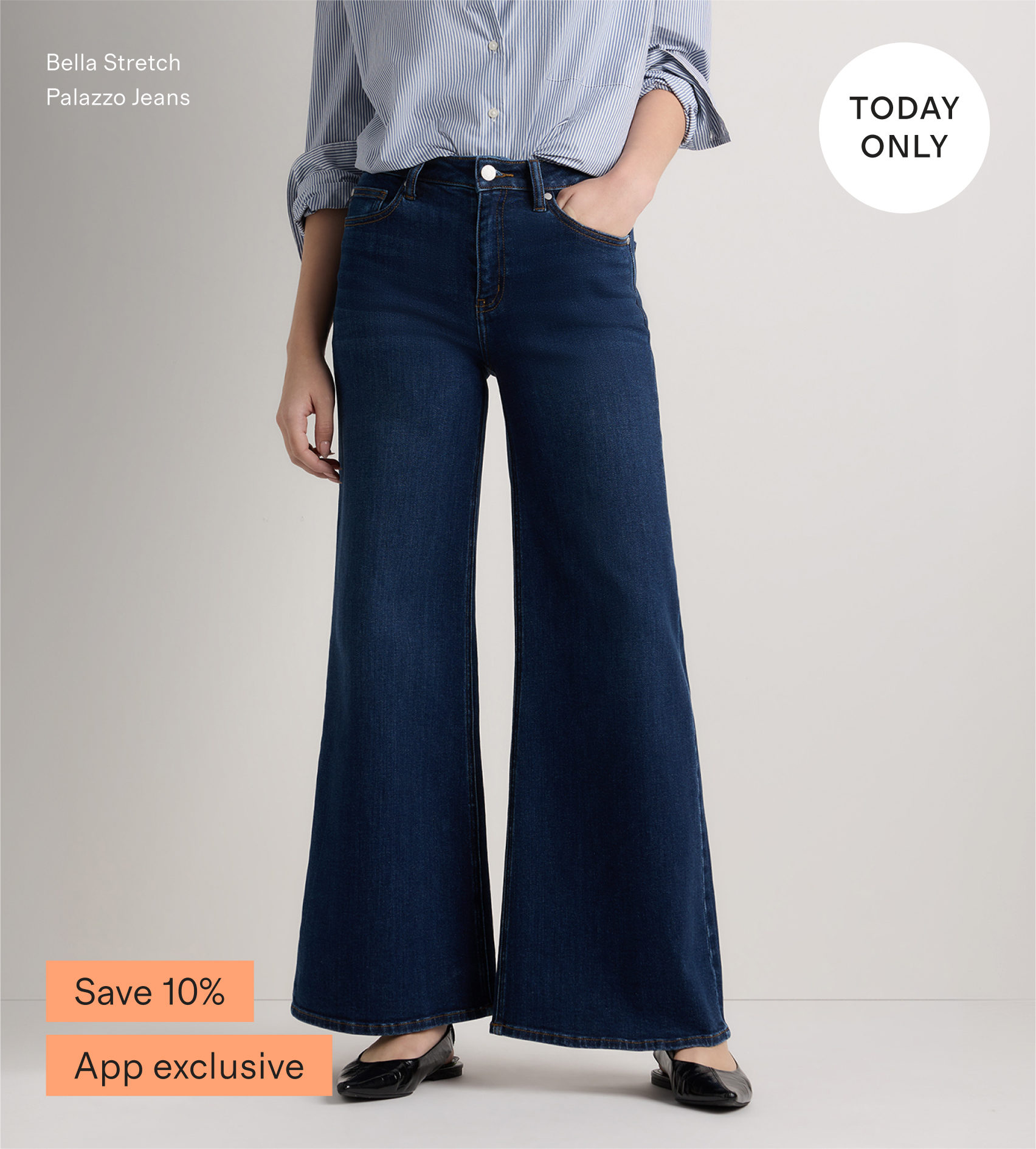 Bella Stretch Palazzo Jeans