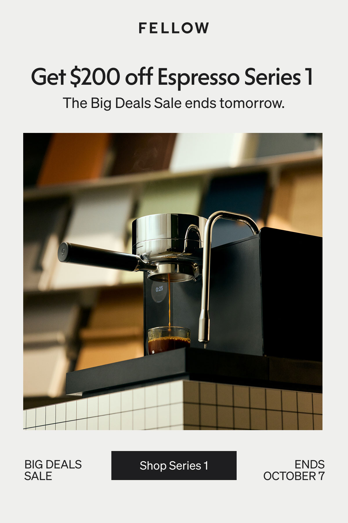 Get $200 off Espresso Series 1 | The Big Deals Sale ends tonight