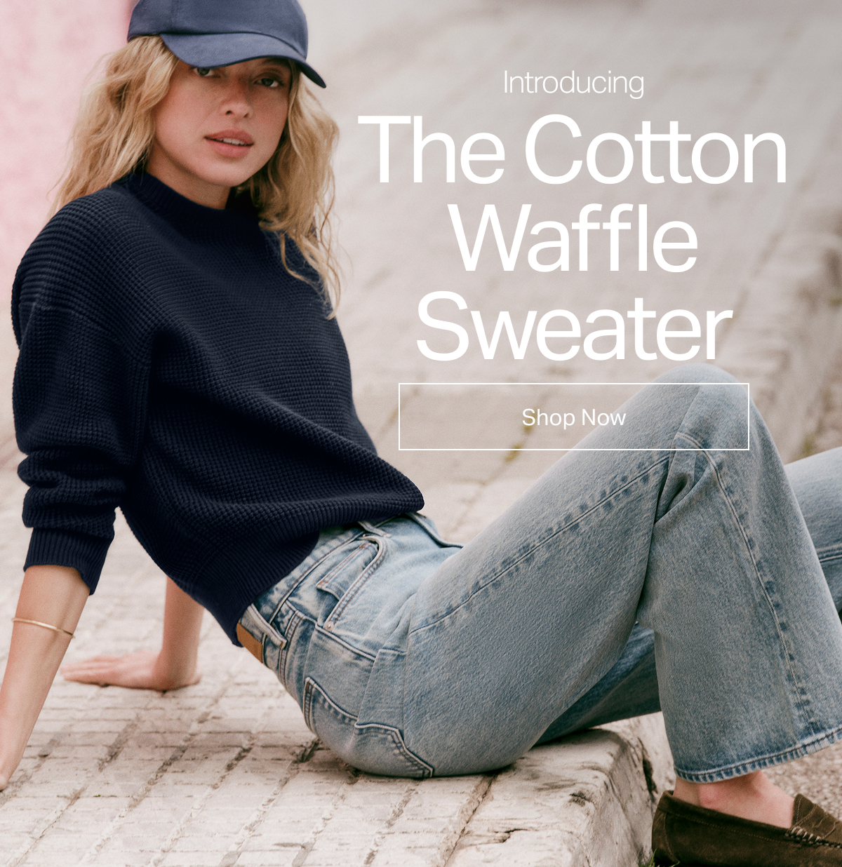 Introducing The Cotton Waffle Sweater