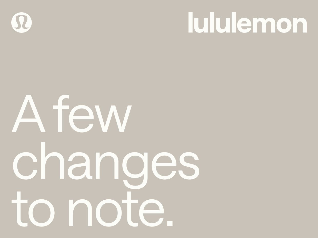 A few changes to note.