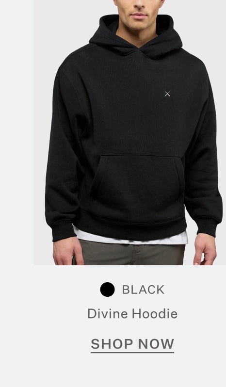 Divine Fleece Hoodie - Black