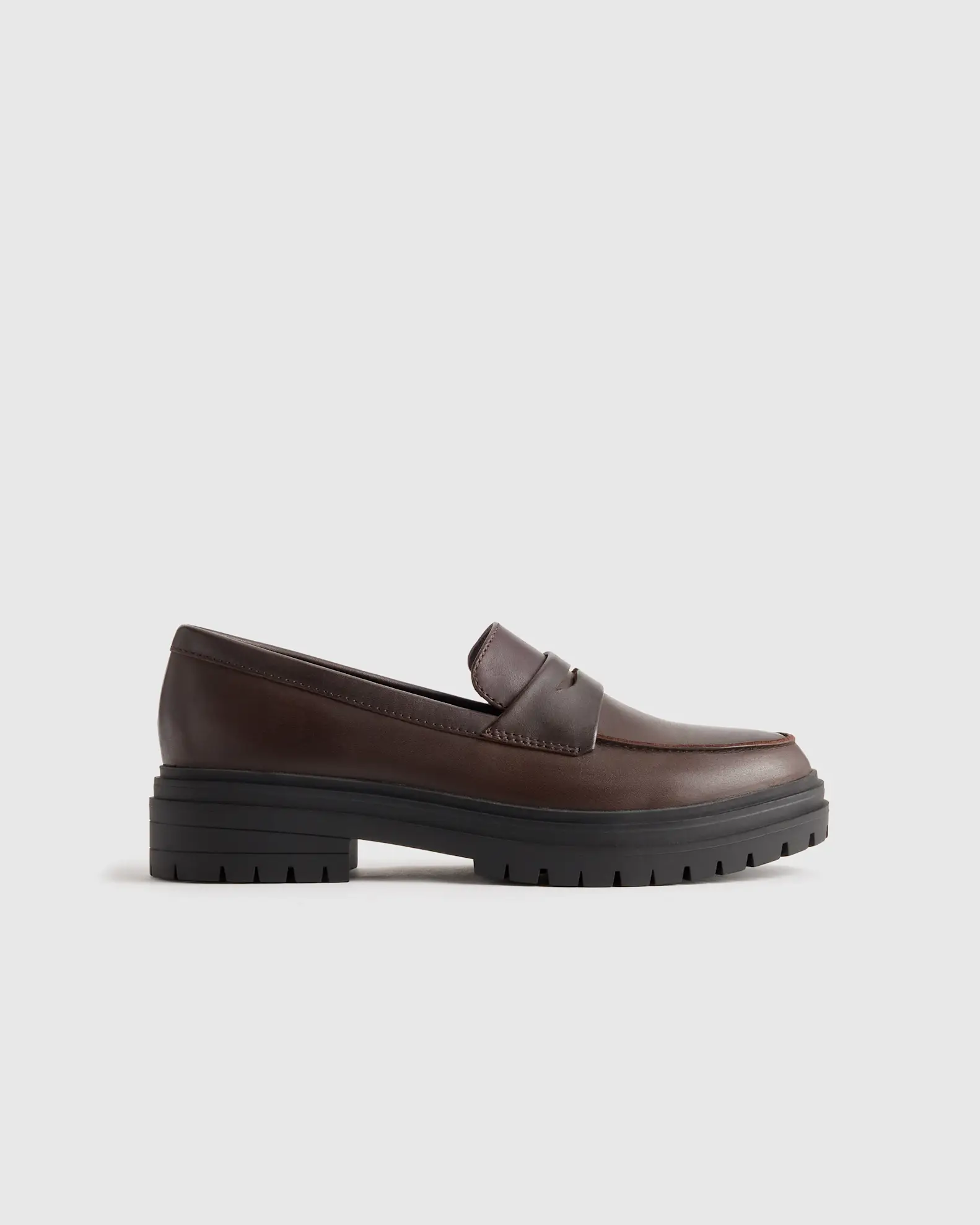 Italian Leather Lug Sole Loafer